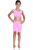 PANTALONCINO DANZA LYCRA ROSA BAMBINA